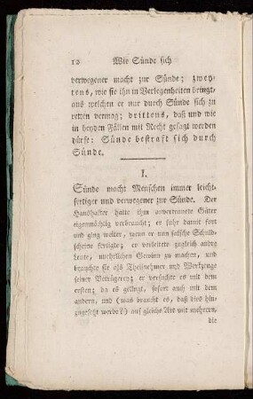 I. Sünde macht Menschen immer leichtfertiger und verwegener zur Sünde.