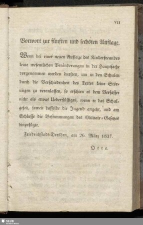 Vorwort zur fünften und sechsten Auflage