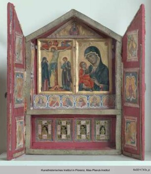 Kreuzigung und Madonna