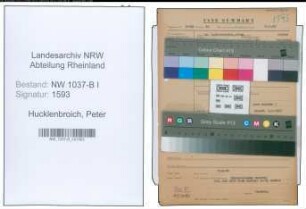 Entnazifizierung Peter Hucklenbroich , geb. 12.06.1901 (Landgerichtsrat)