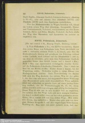 XXVII. Falkenhain, Johnsbach