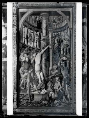 Stiftskirche; Hochaltar, Geiselung von Jörg Ratgeb