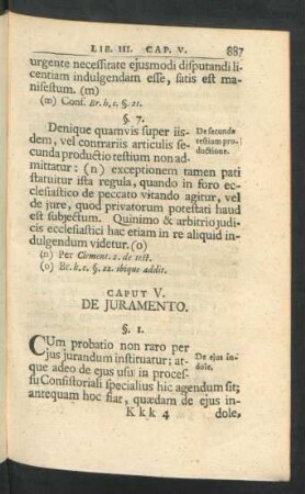 Caput V. De Iuramento