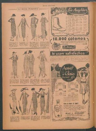 La moda femenina [Dibujos]
