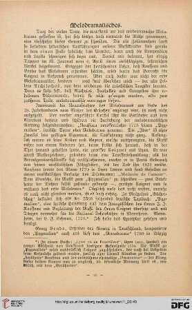 Melodramatisches, [1]