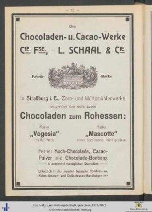 Geschäftsanzeige.