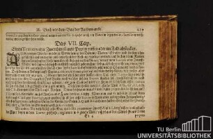 Das VII. Cap. Einen Travers oder Zwerchwall aufs Papier reissen oder im Feld abstecken.