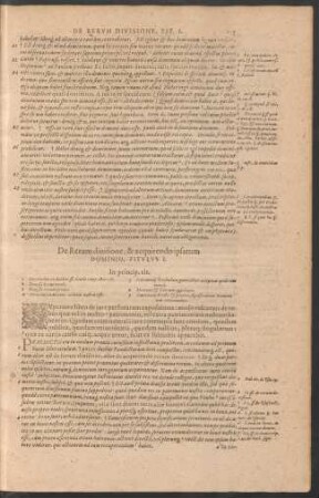 De Rerum divisione, & acquirendo ipsarum Dominio. Titulus I.