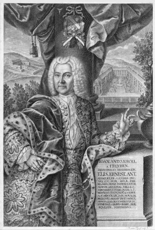 Gedenkblatt für Johann Anton Kroll von Freyhen