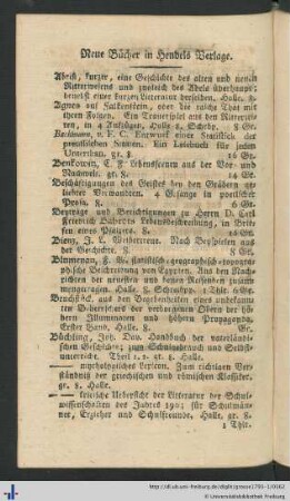 Neue Bücher in Hendels Verlage