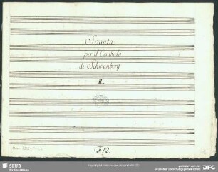 Sonatas - Mus.3335-T-1,2 : cemb - B|b