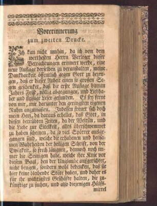 Vorerinnerung zum zweiten Drucke