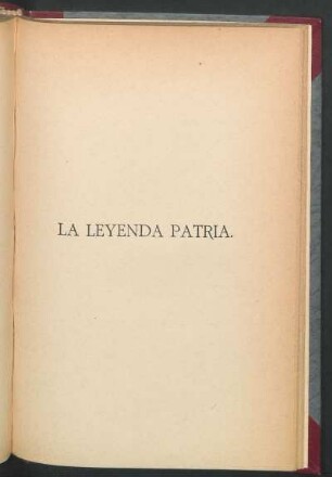 La leyenda patria