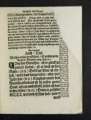 Der begehrte Leich-Text.
