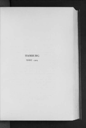 Hamburg März 1909
