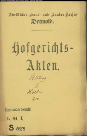 Stölting, Joh. Bernd zu Währentrup gegen Peter Hölter zu Währentrup und Joh. Jost Brune zu Oerlinghausen - Forderung für Kalk