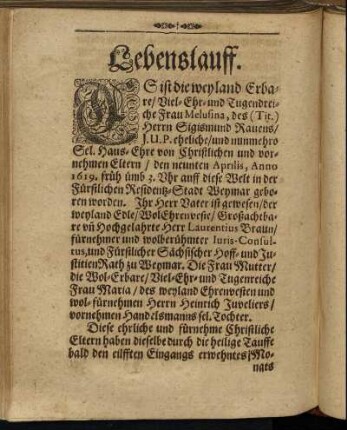 Lebenslauff.