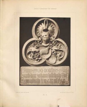Todtenschilder und Grabsteine : Photograph. Aufnahmen