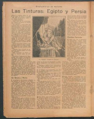 Las tinturas: Egipto y Persia
