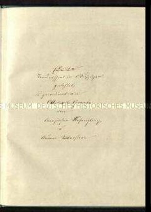 Handschrift des Trauerspiels Elvira