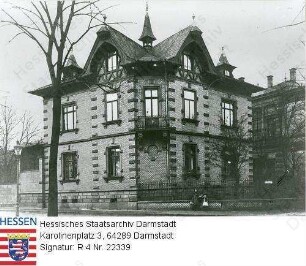 Worms am Rhein, Siegfriedstraße Nr. 7 / Haus des Generaldirektors Hermann Hochgesand (1859-1913), Straßenansicht