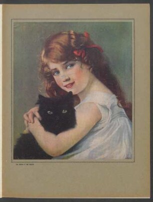 "La niña y el gato" - [Ilustración]