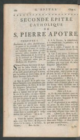 Seconde Epitre Catholique De S. Pierre Apotre