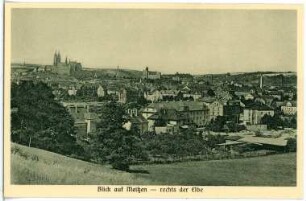 Meißen. Blick auf Meißen Rechts