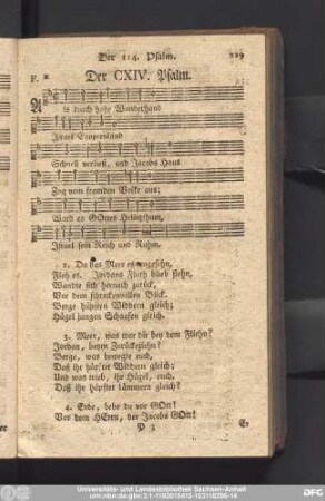 Der CXIV. Psalm.