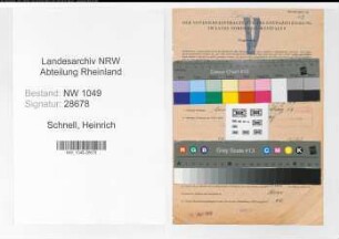 Entnazifizierung Heinrich Schnell , geb. 10.07.1906 (Polizeibeamter)