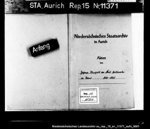 Der Auktionator Johann Eberhard von Nuis in Weener und Esens