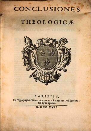 Conclusiones theologicae