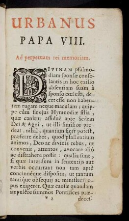 Urbanus Papa VIII.