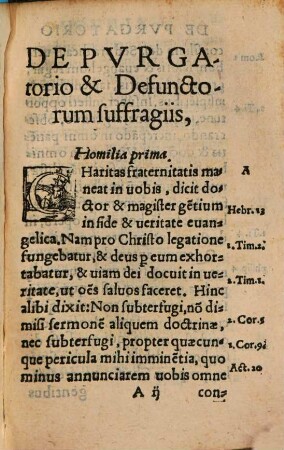 Homiliae Aliqvot F. Henrici Helmesij Germipolitani, De Pvrgatorio & Defunctorum Suffragijs : Ex sacris utriusq[ue] Testamenti literis, summo studio concinnatae