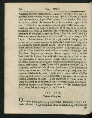 Cap. XXIII. Subtitliatio feri.