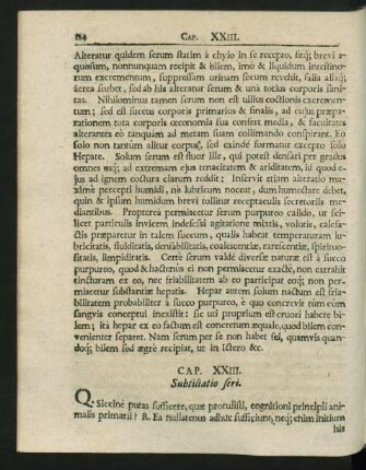 Cap. XXIII. Subtitliatio feri.
