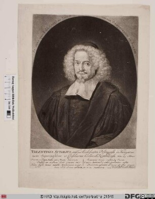 Bildnis Valentin Sutorius (eig. Schuster)