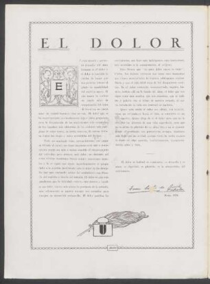 El dolor