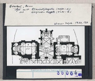 Breslau (Wrocław): Dom, Grundriss von Chor mit Elisabethkapelle und Kurfürstenkapelle