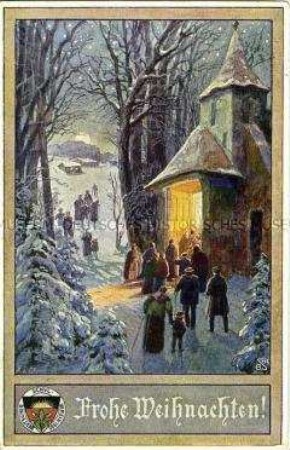 Weihnachtskarte des Deutschen Schulvereins, Nr.610
