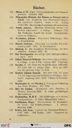 Bücher (Nr. 631-653)