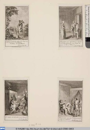 Oben rechts: Ah. puisque vous appartenez au Seigneur Ordonnez, il faut que vous soyez un garçon de bien et d'honeur