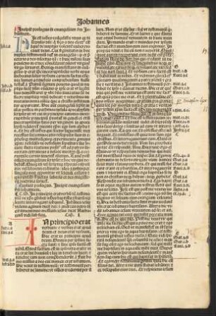 Incipit evangelium secundum Iohannem.