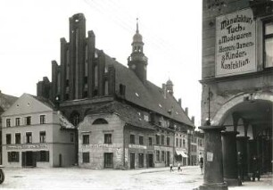 Wormditt, Rathaus : Wormditt (Orneta/Polen). Rathaus. Ansicht von Südwesten