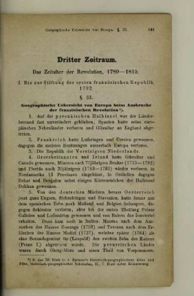Dritter Zeitraum. Das Zeitalter der Revolution, 1789-1815