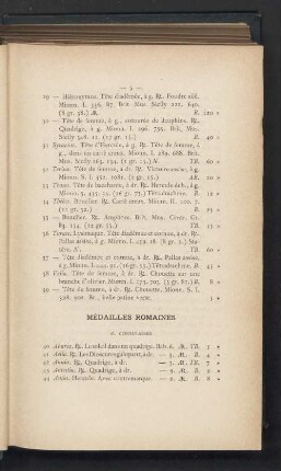 Médailles romaines