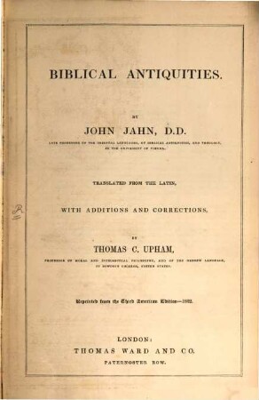 Biblical antiquities