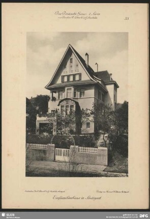 Einfamilienhaus in Stuttgart