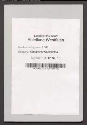 Einführung des Hannoverschen Landeskatechismus in den Kantons Hausberge und Windheim