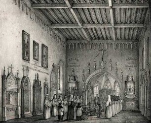 Das Innere der Fürstlichen Todten Capelle zu Lichtenthal